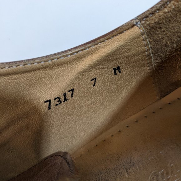 Cuoio Mens Dress Shoes Size 7 Vintage Made in Italy Saks Fifth Avenue - Picture 4 of 11